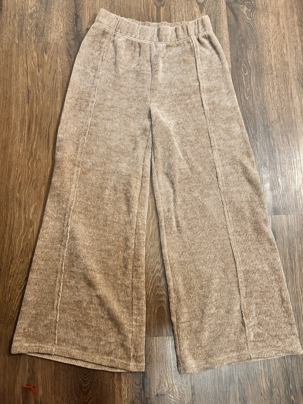 Makk Fashions Women’s Mock Neck‎ & Pull on Wide-Leg Lounge Pant Set Taupe Medium - Picture 7 of 11